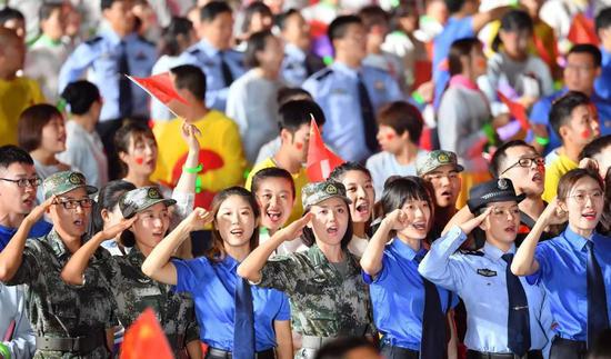 这是联欢活动现场。新华社记者 李鑫 摄