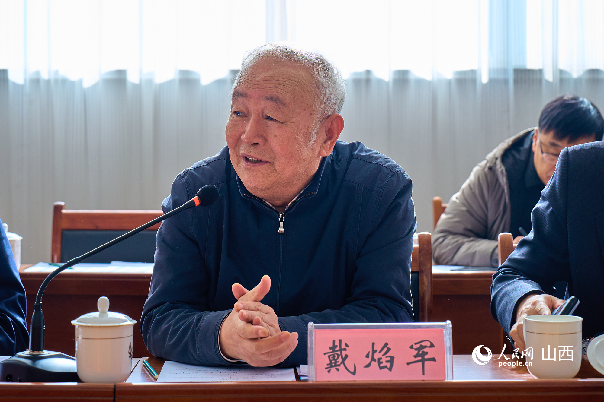 中央党校（国家行政学院）党建教研部原副主任、教授戴焰军。人民网 张超宁摄